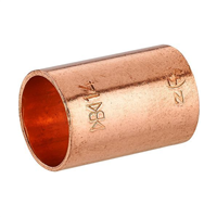 Manchon cuivre droit à souder - Égal - Double Femelle - Femelle - Diamètre 22 mm