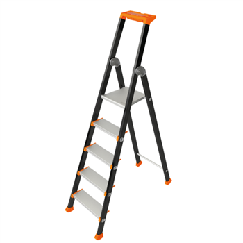 Marchepied 5 marches extra confort - Kolos Tubesca - Hauteur d'accès 3,12 m - Aluminium peint