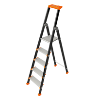 Marchepied 5 marches extra confort - Kolos Tubesca - Hauteur d'accès 3,12 m - Aluminium peint