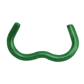 Agrafe Omega 20 pour fixation grillage - Edma - Acier galvanisé plastifié vert - Boîte de 1000