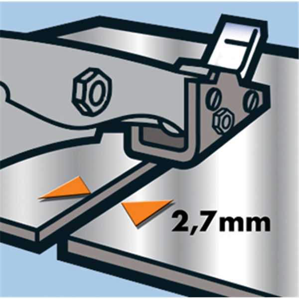 Cisaille grignoteuse Supercoup avec coupe copeaux intégré