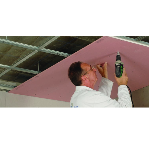 Plaque de plâtre à haute résistance au feu - Placoflam BA13 - 2,50 M x 1,20 M - ép. 13,0 MM