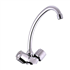 Mélangeur d'évier bec haut mobile avec aérateur mousseur anti calcaire - Ania Eurosanit - Corps en laiton chromé