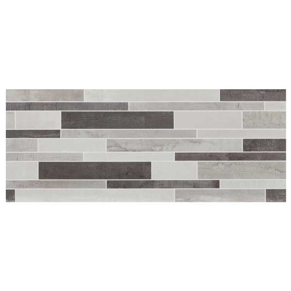 Carrelage imitation carreaux de ciment - Faïence salle de bain - Groove - 50,0 CM x 25,0 CM - ép. 8,70 MM - Décor