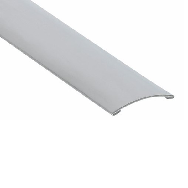 Seuil demi-bombé adhésif - Romus - Épaisseur 1 mm - Largeur 30 mm - Longueur 93 cm - Inox