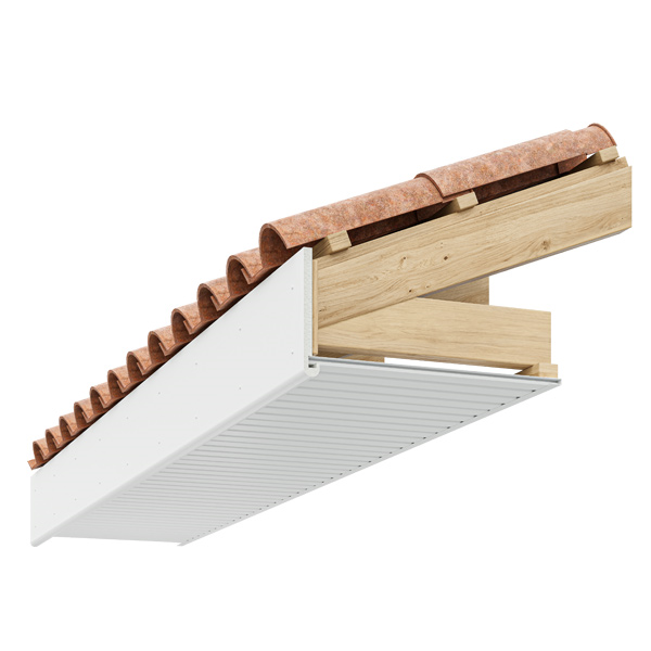 Planche de rive PVC Rivecel Bullnose B16 à profil arrondi - Blanc - Haut. 200,00 MM - ép.16,00 MM - Long. 5,00 M
