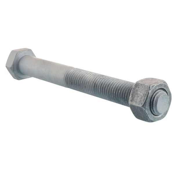 Boulon de charpente acier galva 8.8 diamètre 16 mm longueur 240 mm