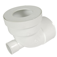 Pipe courte pour WC - PVC blanc - avec piquage femelle et joint à lèvre - diamètre 100 mm - Nicoll