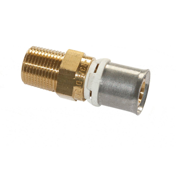 MALE FIXE A SERTIR 2" - 63 LAITON POUR SYSTEME MULTICOUCHES *867.63.768*