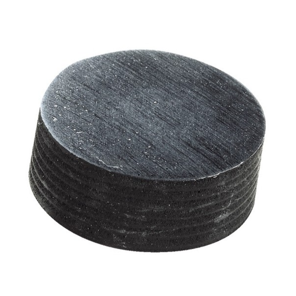 Clapet plein pour robinet mélangeur - 18 x 7 mm - Caoutchouc - Noir - Sachet de 4