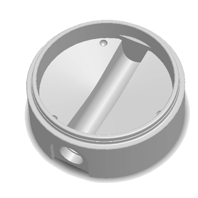 Fond de regard EU PRO Ø1000 - Borgne - pour 160 PVC / 150 FTE - NF