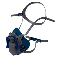 Masque De Protection Respiratoire Demi-visage Réutilisable Avec Lunettes - Inclus 2 Filtres Et 10 Cotons Pour Peinture, Soudure, Bricolage
