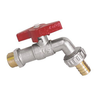 Robinet de puisage à sphère - Manette papillon - Mâle 1/2" - Raccord au nez 3/4