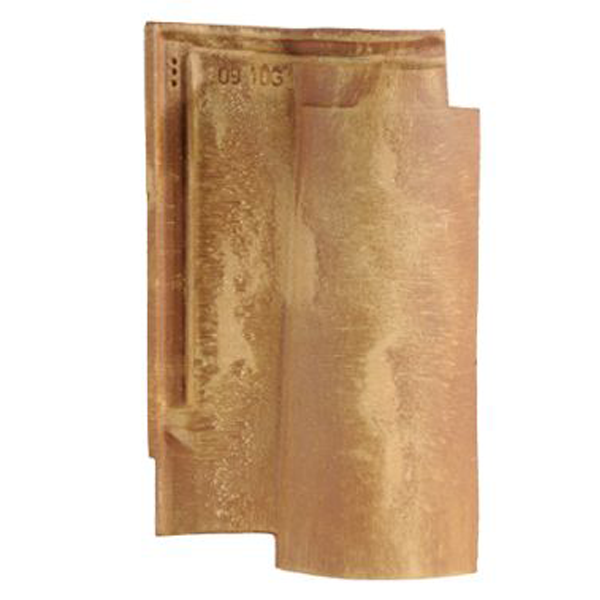 Tuile en terre cuite à emboîtement grand moule fortement galbée - Oméga 13 Ste Foy -