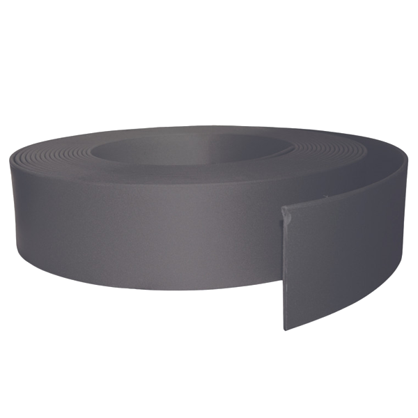 Bordure de jardin Ecolight Recylat en plastiques recyclés - Gris - hauteur 12,0 CM - rouleau lisse de 20 m