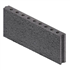Planelle de rive pleine perforée béton Alkern - 500 MM x 50 MM x 160 MM