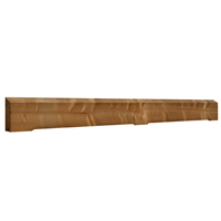 Lame de finition pour clôture Bali effet persienne en Sapin du Nord traité Classe 3 marron - 33 x 133 mm - Long. 1,92 m