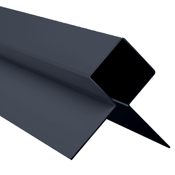 Profilé d'angle extérieur MetalTrim pour bardage Hardie Plank - aluminium laqué Gris métal - longueur 3 M