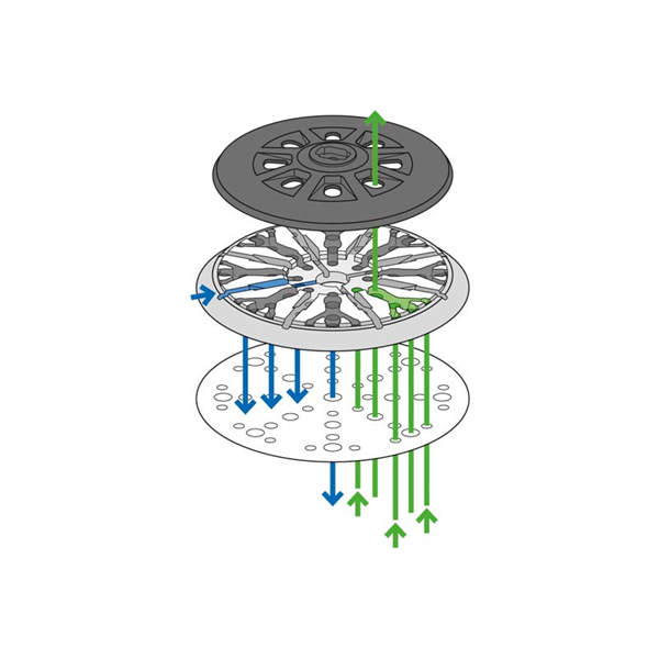 Plateau de ponçage mou diamètre 150 mm pour ETS 150, ETS EC 150, LEX 150, WTS 150/7 et RO 150 E