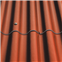 Plaque ondulée 6 ondes en fibres-ciment - Couverture et Façade - P06 Coloronde FR - 1585 x 1095 mm - Rouge laterite