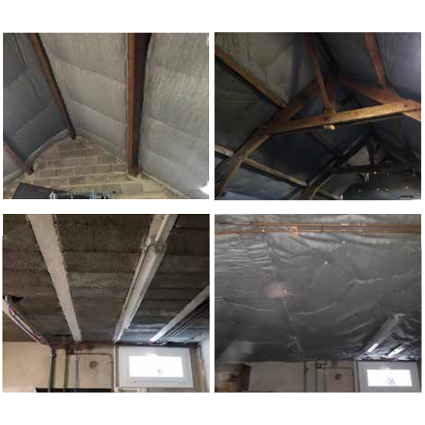 Isolant mince thermo-réflecteur avec écran HPV pour rampants - Pro Wall Double - R 7,80 m².K/W - 1,50 M x 8,00 M - ép. 160 MM