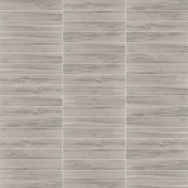 Carrelage antidérapant effet bois en grès cérame - STILWOOD - 15,0 CM x 90,0 CM - ép. 8,00 MM - Gris