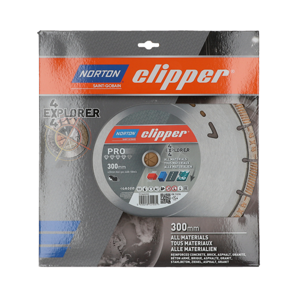 Disque diamant PRO 4X4 EXPLORER - 300x20mm Norton Clipper