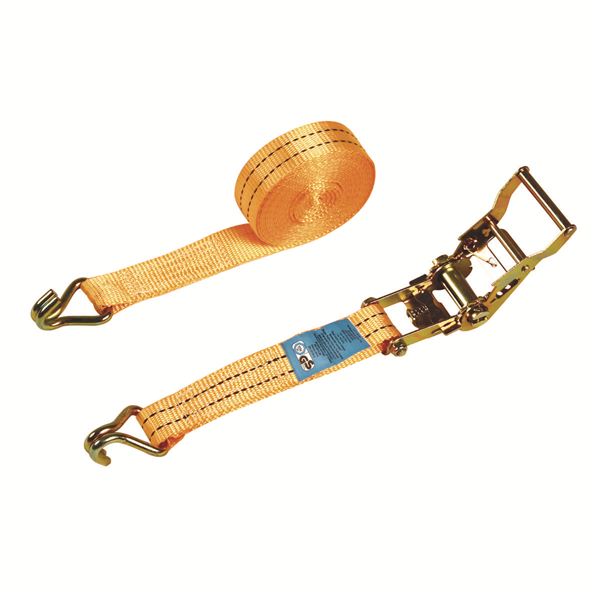 Sangle d'arrimage cliquet + Crochets - 5m x 25mm