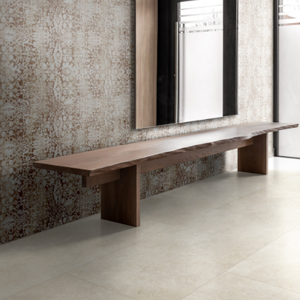 Carrelage intérieur effet pierre en grès cérame rectifié - Realstone Argent - 60,0 CM x 60,0 CM - ép. 9,50 MM - Avorio