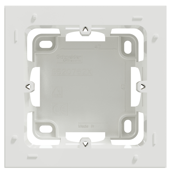 Boîte de montage simple en saillie Schneider Odace Styl pour 1 poste - blanc brillant RAL 9003