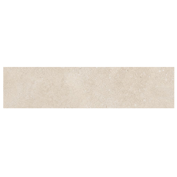 Plinthe de carrelage intérieur effet béton en grès cérame émaillé - Betonico - 45,0 CM x 8,5 CM - Beige clair