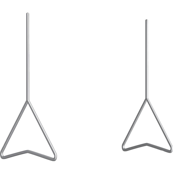 PAIRE DE PIEDS METALLIQUES POUR K8