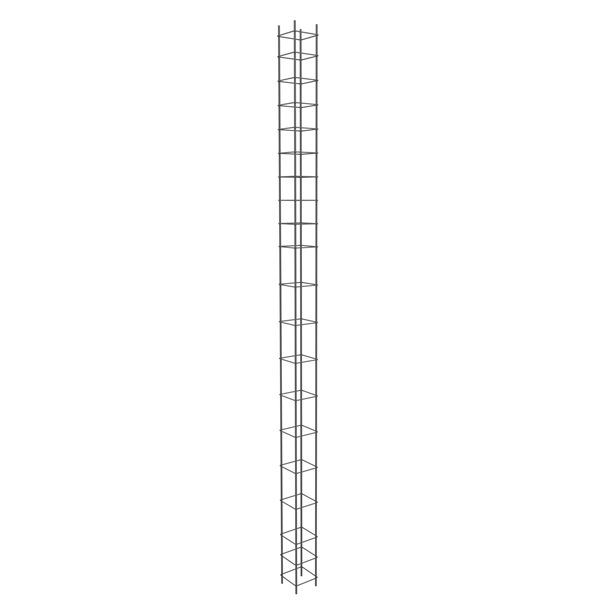 Armature poteau PN 10 x 10 cm - 4 fils Diam. 10 mm - Longueur 3 m