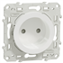 Prise de courant 2P sans terre Schneider Odace avec support de fixation à visser - blanc - 16 A - 250 V