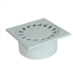 Siphon de cour pour évacuation eau de ruissellement Ø mâle 80 mm - SC089G Nicoll - PVC Gris clair