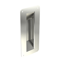 Poignée cuvette à encastrer en acier 200x90 mm