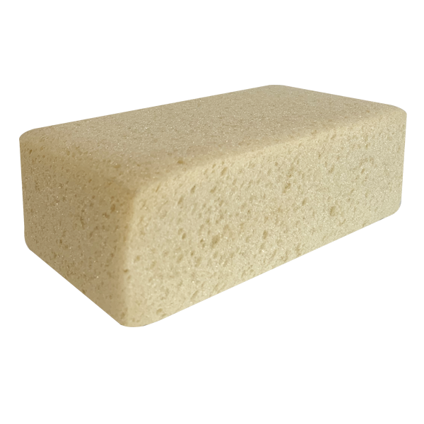 Éponge en mousse tous travaux Obra en polyuréthane alvéolée jaune - 10 x 16 cm