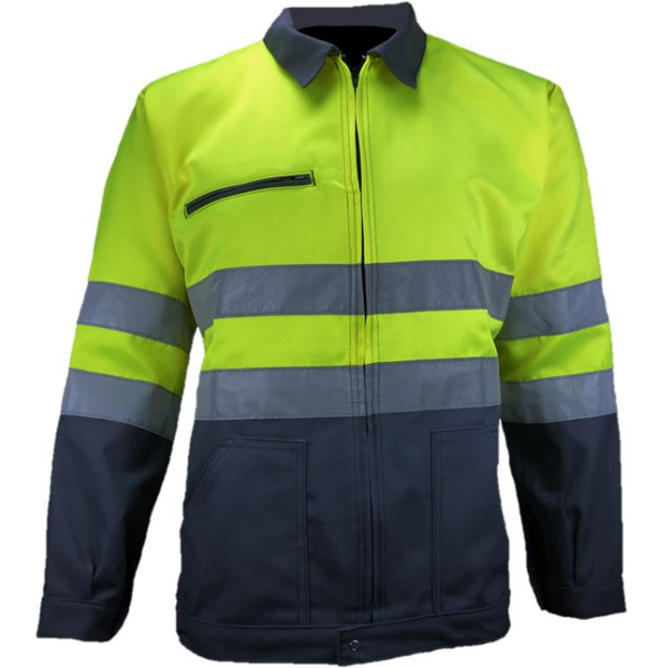Blouson haute visibilité PBV Vision II jaune fluo et gris taille 2