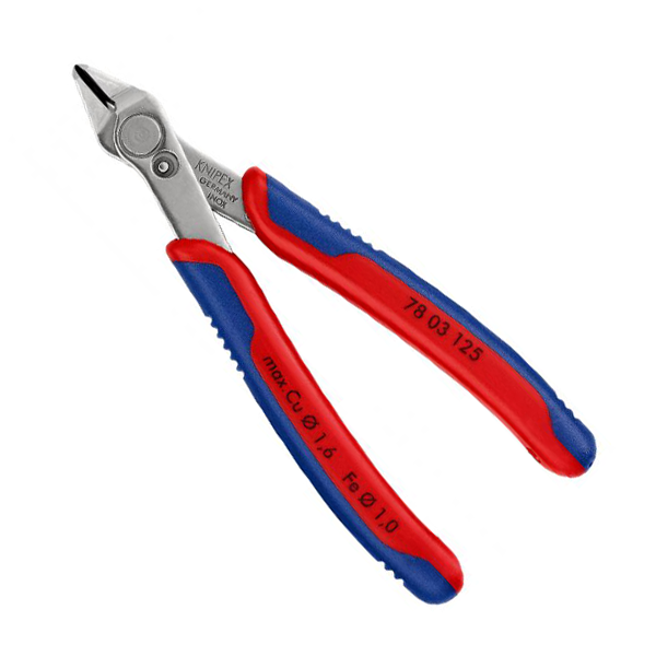Pince coupante de côté Electronic Super Knips Knipex - Fils fins Ø 0,2 mm à mi-durs - 125 mm