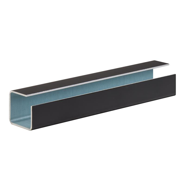 Raccord pour profil angle extérieur de bardage Cedral Click - Aluminium Noir - longueur 30 cm