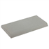 Chapeau de mur plat angle arrondi - 28 x 50 cm - ép. 4,6 cm - Gris