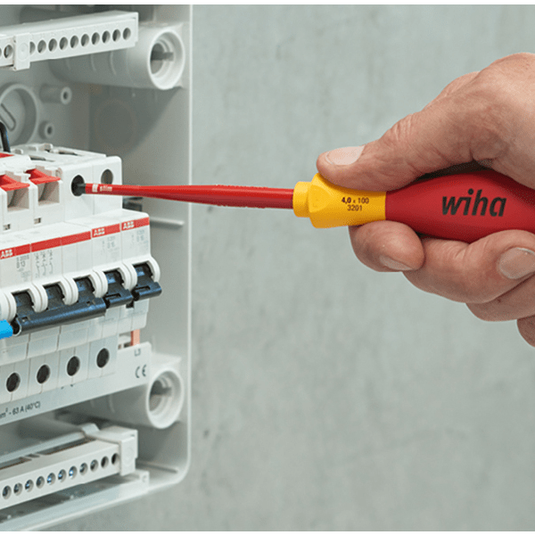 Tournevis Pozidriv PlusMinus isolé SoftFinish Electric slimFix Wiha Xeno SL/PZ1 x 80 mm