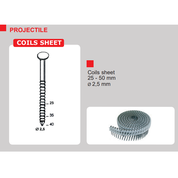 Cloueur pneumatique de charpentier Alsafix C 28/50 P1 - pour pointes en rouleaux de 25 à 50 mm - 5 à 8 bars
