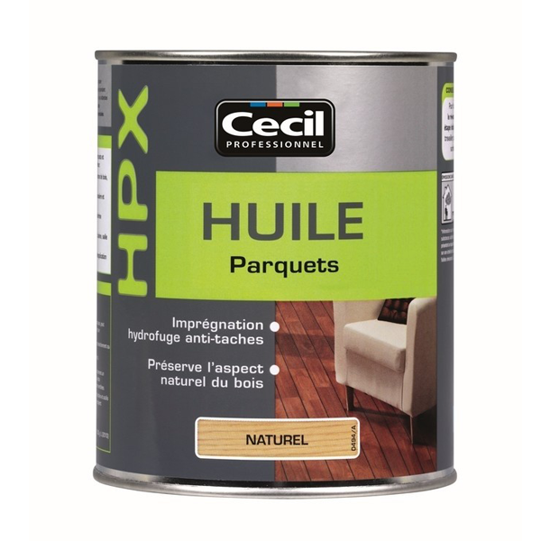 Huile parquet HPX pour traitement bois intérieur dur et exotique - Aspect naturel - Pot 1 litre