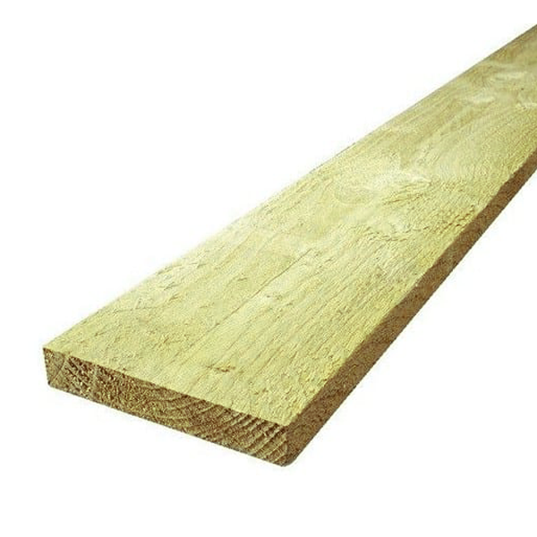 Volige brute en Sapin - Calibrée et Traitée Classe 3 Vert - 18 x 150 mm - longueur 3,00 M
