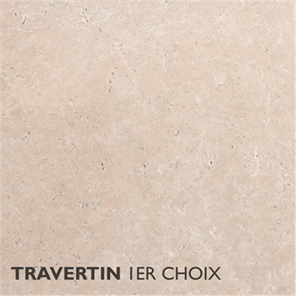 Pavé pierre naturelle TRAVERTIN 1er choix - Light mix - 15,25 CM x 15,25 CM - Ép.30 MM