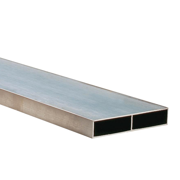 Règle maçon aluminium 1 voile 2 alvéoles - 100 x 18 mm - 3 mètres - Avec embouts plastiques