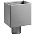 Boîte à eau en zinc Rheinzink pour descente de gouttière de 100 MM - 200 MM x 200 MM