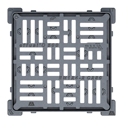 Grille Fonte Plate Avec Cadre 600x600 C250 PMR - NF