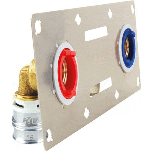 SERTIfix MCXS Entr=150mm F1/2"Ø16x2 Kit Fixation-Plaque 13mm-MC Alpex-duo XS